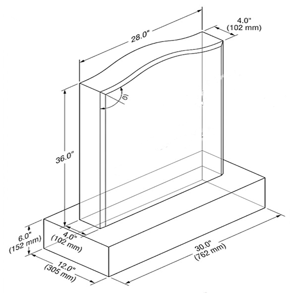 anton shape headstone cad
